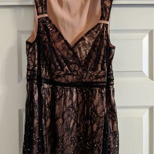 Leigh Bantivoglio silk/lace sequin Top Large